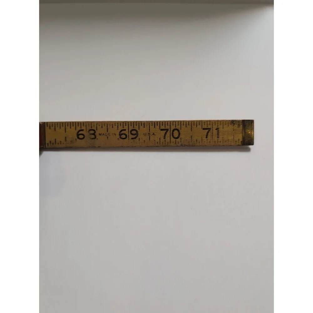 Lufkin Red End Folding Extension Rule With Sliding Brass Bar